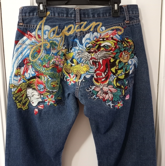 Christian Audigier Japan Tiger Jeans 